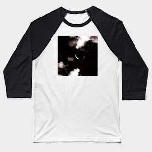 Dark Academia Aesthetic dark sky and moon Baseball T-Shirt